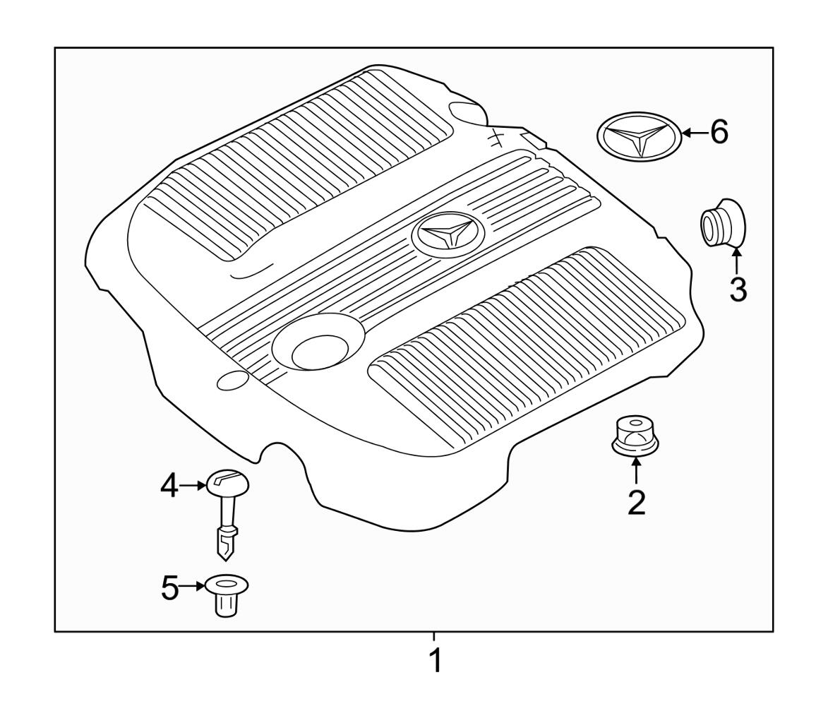 Mercedes Engine Cover 6510102767